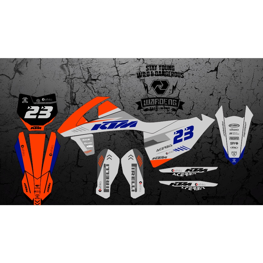 Decal KTM 250cc Tahun 2018