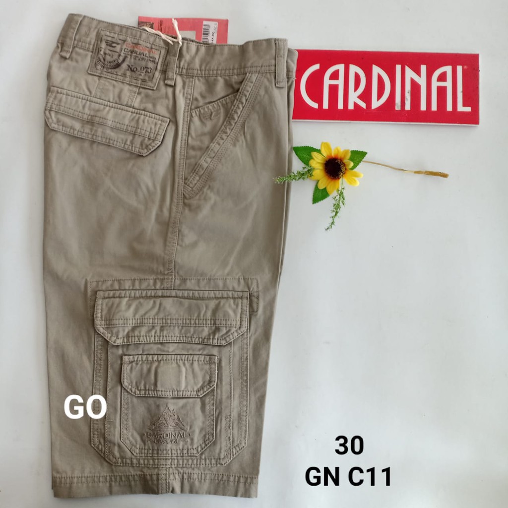 gos 30-KPL 2 CARDINAL KEMPOL CASUAL Celana Pendek Cowok Celana Kempol/Cargo Fashion Pria Bagus