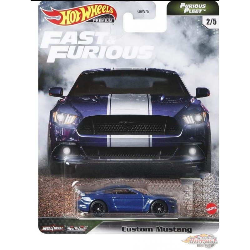 BEST SELLER | Diecast Hot Wheels Fast and Furious FLEET CUSTOM MUSTANG BIRU HW Hotwheels Mobil Mainan Anak