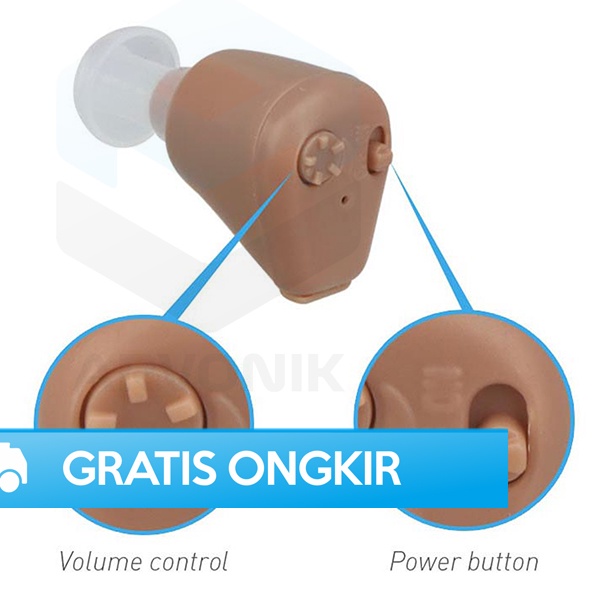 ALAT BANTU DENGAN TELINGA TANPA KABEL ORI BY TAFFOMICRON RECHARGEABLE