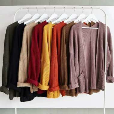 Cardigan Rajut Jumbo XXL,3XL,4XL / cardigan rajut oversize / Cardigan Wanita Big Size/ Kardigan Jumb-6