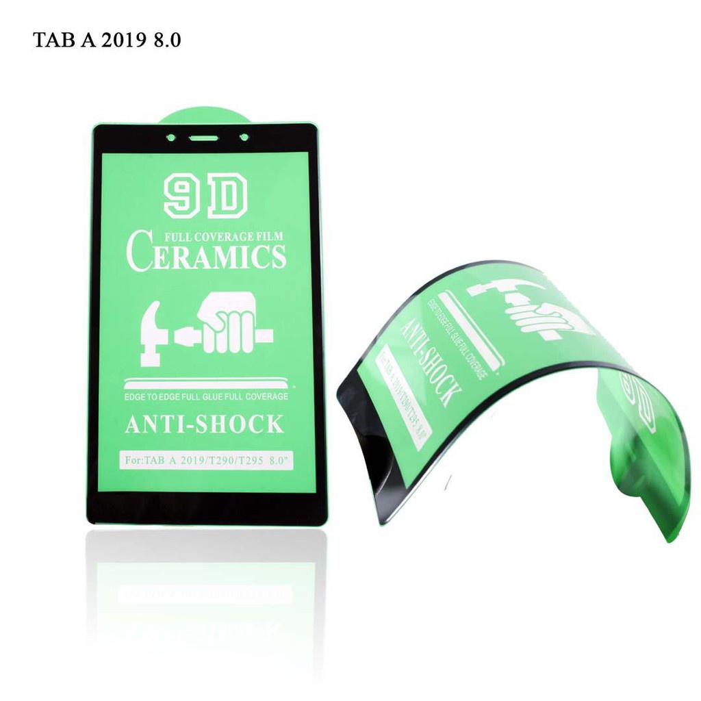 TEMPERED GLASS CERAMIC TABLET TIPE  ( SAMSUNG TAB A 2019 / T290 / T295 8,0&quot; ) ANTIGORES PELINDUNG LAYAR