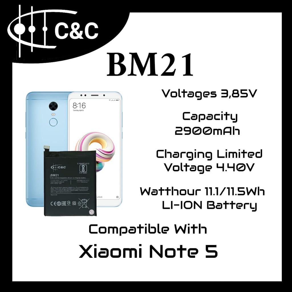 (NC) Batre battery baterai Double Power IC/C&amp;C Xiaomi Redmi Note Bamboo BM21