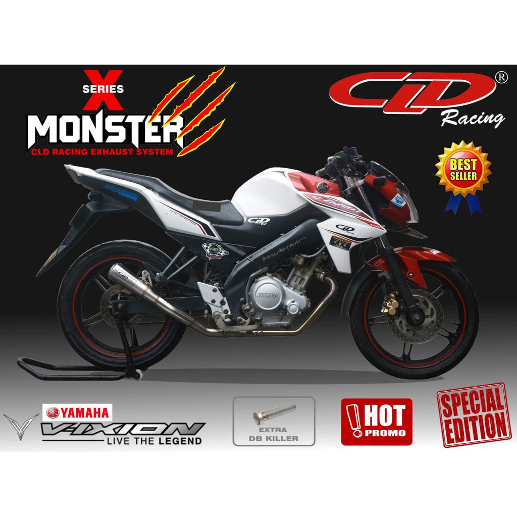 Knalpot CLD Monster X-Series Vixion