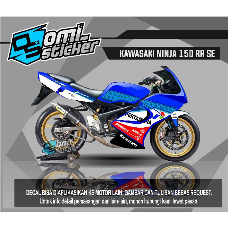 pertamina mandalika kawasaki ninja RR striping. bukan decal