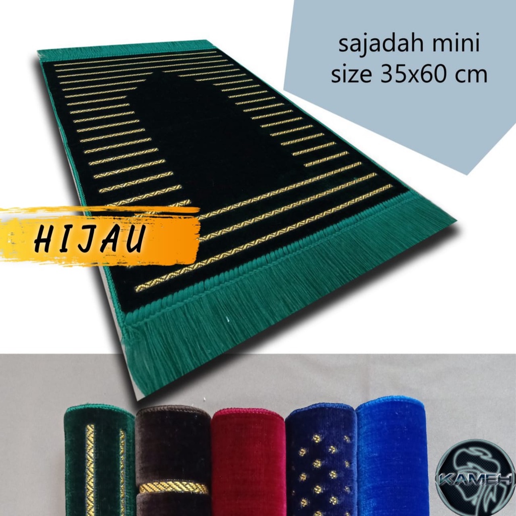 sajadah muka polos/sajadah 3/4 polos