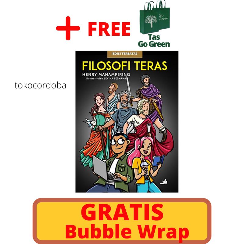 Buku Filosofi Teras Edisi Terbatas Cover Hitam Henry Manampiring