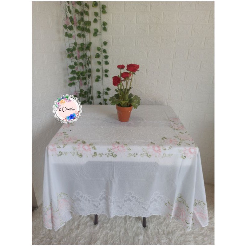 TAPLAK MEJA MAKAN OVAL 6 KURSI IMPORT / TAPLAK MEJA MAKAN OVAL / TAPLAK MEJA MAKAN WATERPROOF