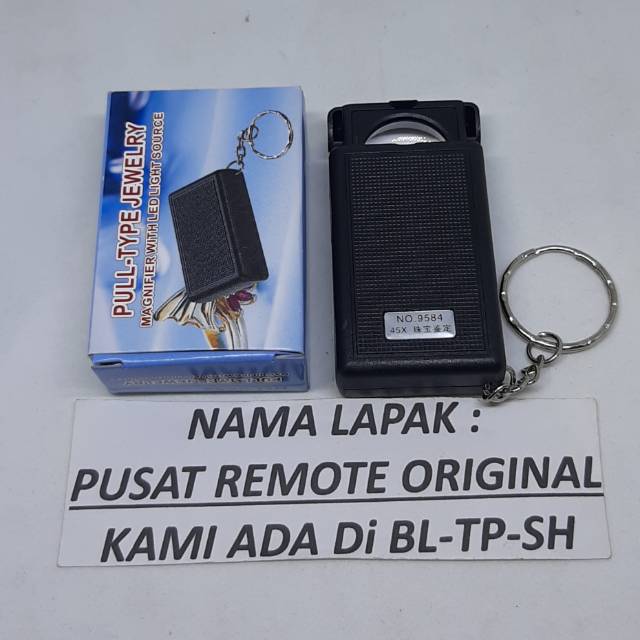 KACA PEMBESAR MAGNIFER LUP 45X PLUS LAMPU ORIGINAL
