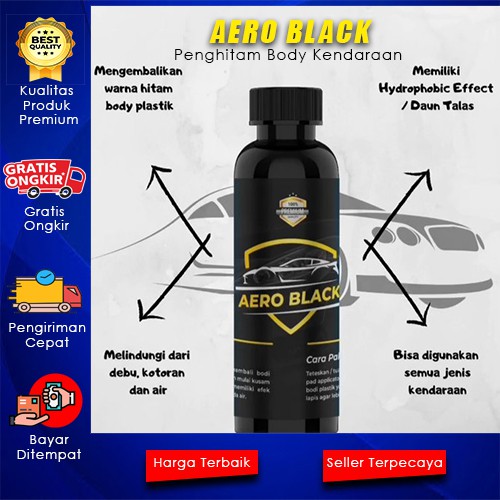 AERO BLACK ORIGINAL (ASLI) PREMIUM Penghitam Body dan Dashboard