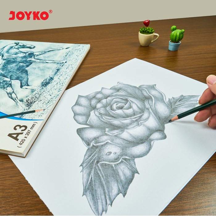

Joyko Sketch Pad Buku Sketsa Buku gambar Joyko Pad-1002 A3 110 gsm 40 Sheets