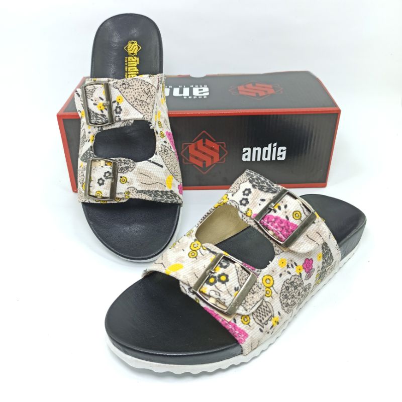 Sendal Birken Wanita Sandal Selop Flip Flop Sandals Andis AF03