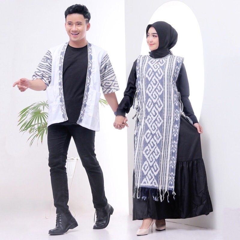 COUPLE TENUN GAMIS LONGVEST KIMONO TORAJA DEBBY STORE