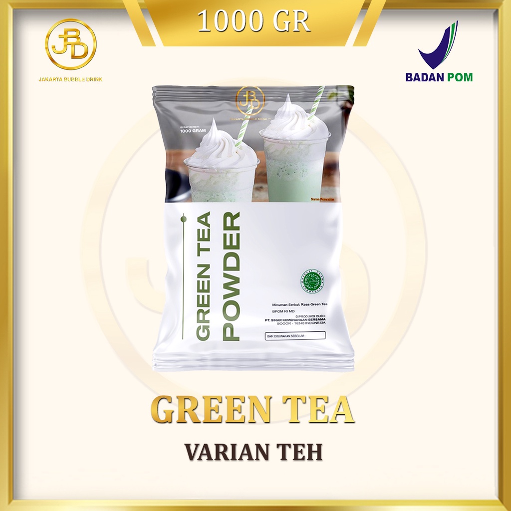 Bubuk Minuman Premium GREEN TEA -Jakarta Bubble Drink | BPOM&amp;HALAL