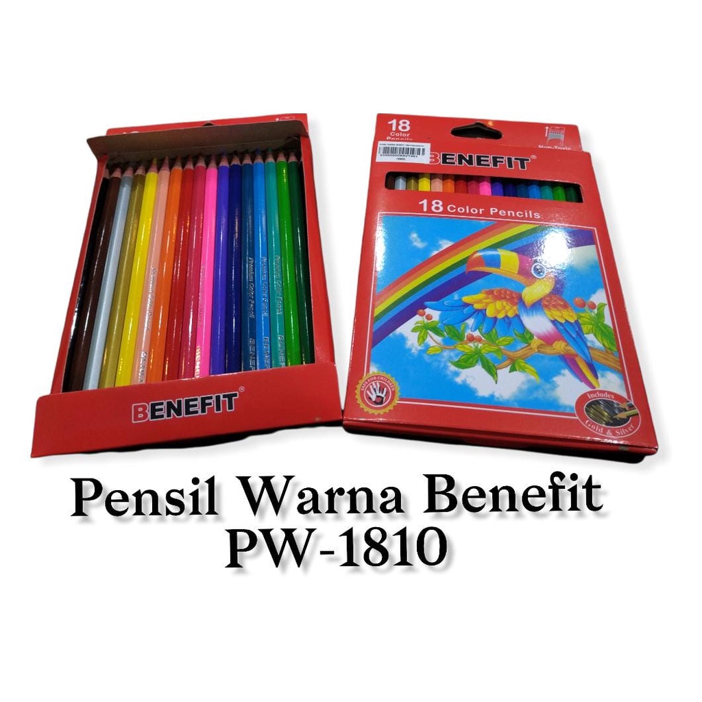 

PENSIL WARNA BENEFIT 18W PANJANG PW-1810