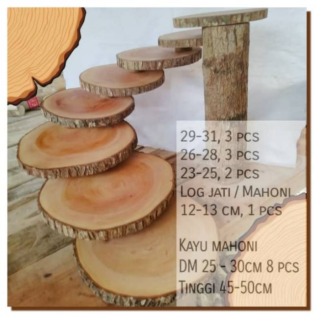 Modern Rustic Cupcakes stand Pie stand wedding party model tangga