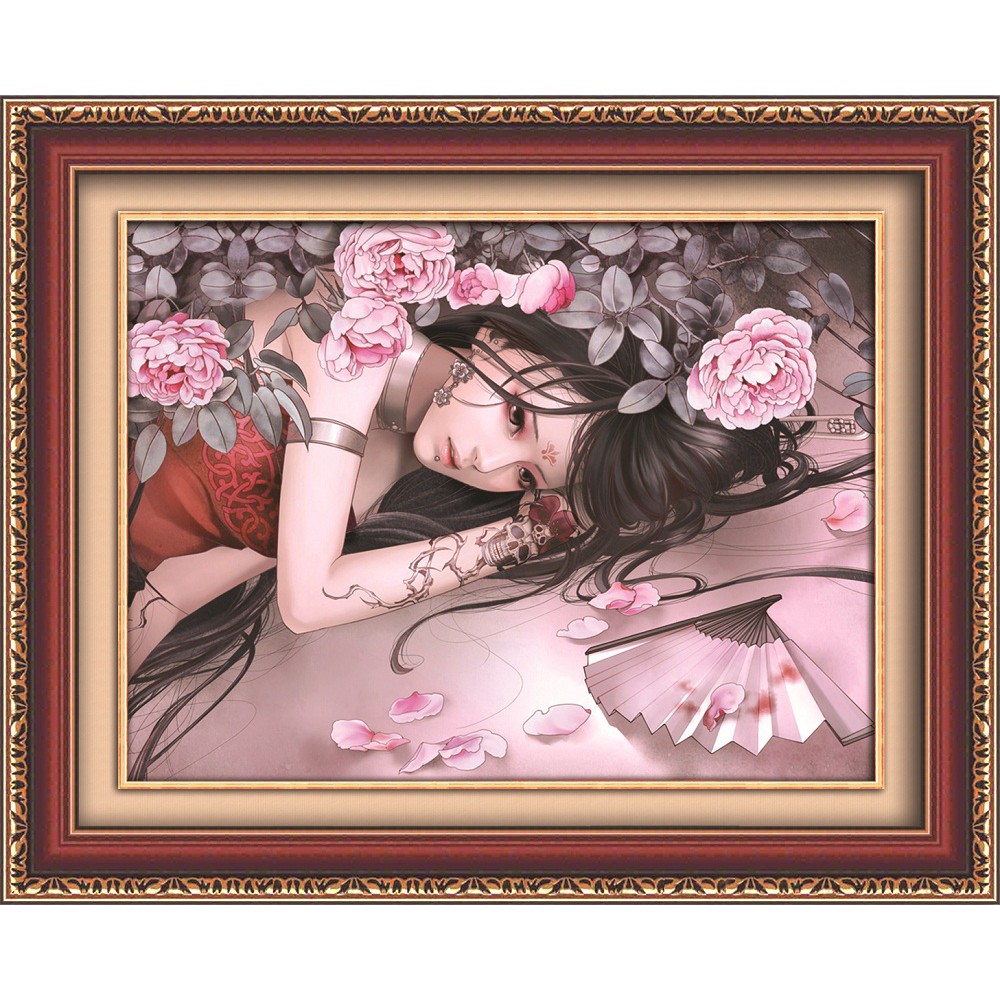 Paket DIY Craft Diamond Painting Y6196 Lady Girl Beauty