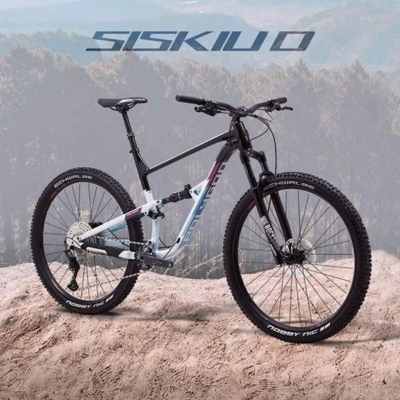 sepeda polygon siskiu D7 black blue 11 speed promo new-original