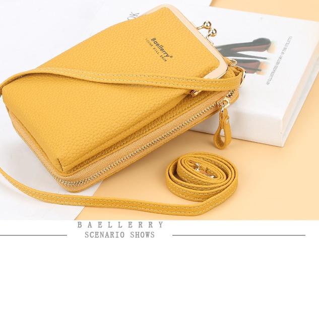 ☼ BL085 - LUXURY DOMPET PANJANG HP BAELLERRY TAS SELEMPANG KULIT HANDPHONE BAELLERY WANITA IMPORT ◄
