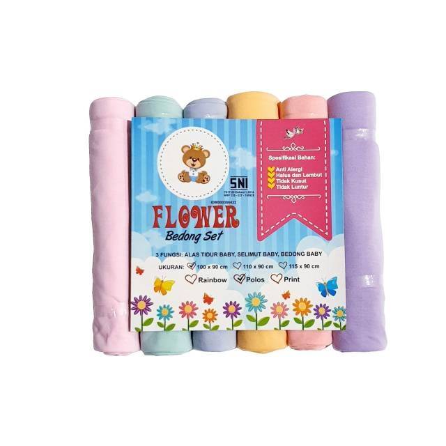 Bedong bayi bahan kaos polos warna warni soft pastel GIRL edition Pink