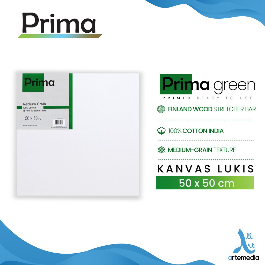 

Kanvas Lukis Prima Green 50x50cm Cotton Canvas