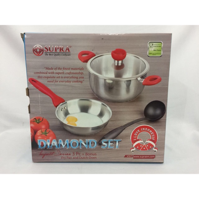 Panci Ser Supra Diamond 3 Pcs