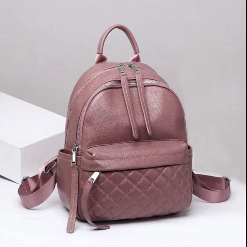Mochillastore -Tas Ransel Backpack Stylish Ransel Wanita Kpop Style Backpack Kulit sintetis Lembut Dan Tebal