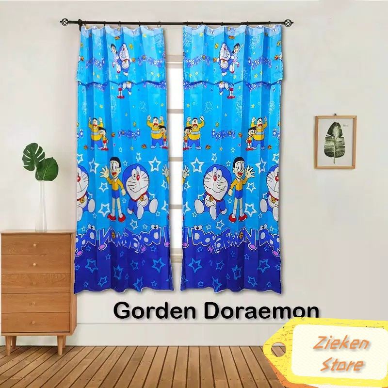 Gratis Ongkir-Gorden Jendela Starmoon, Motif bunga dan Karakter Uk 55x150cm