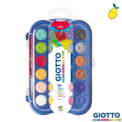 

Giotto Acquerelli Mini 24 Warna / Cat Air 23 mm Padat