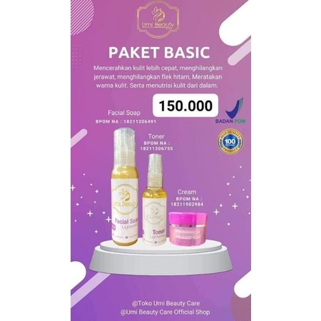 SKINCARE UBC (UMI BEAUTY CARE) ORIGINAL BPOM