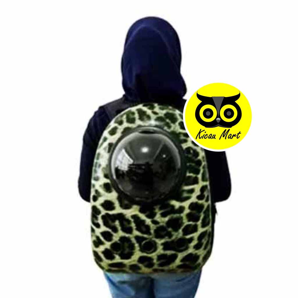 Tas Kucing Space Capsule Import Kaca Transparant Pet Carrier Cat Dog Travel Bag Import Tas Kucing Astronot Gendong Kapsul Tas Ransel Kucing Anjing Pet Cargo