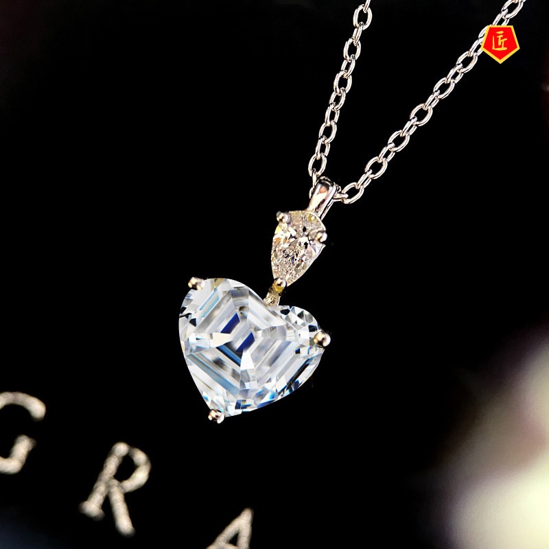 [Ready Stock]Simple Personality Yellow Zircon Pendant Temperament Entry Lux Niche