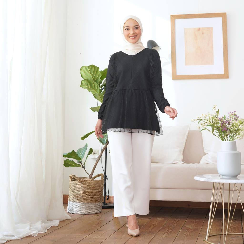 Filona blouse Mix tile - Ukuran 5L XXXL XXL XL L M S - ATASAN WANITA JUMBO BEST SELLER