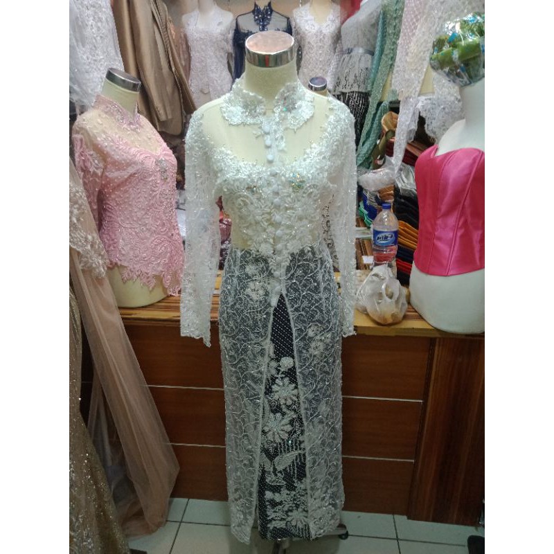 kebaya akad,bahan tile akar