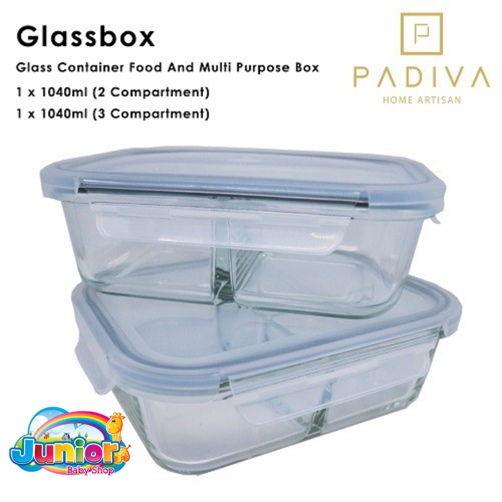 Padiva Glassbox 1040ml Mix 2cmp+3cmp