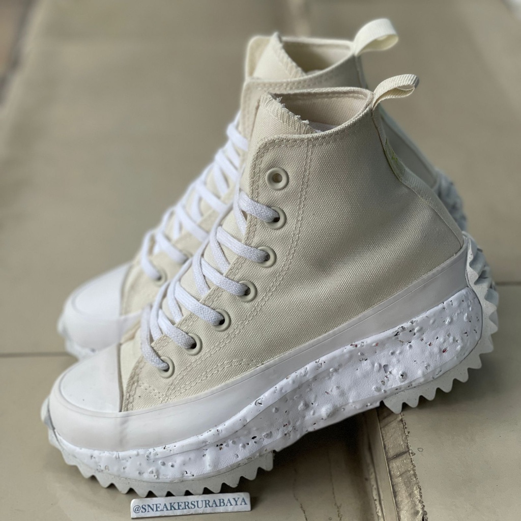 Converse Hybrid Texture Run Star Hike Hi Crater White