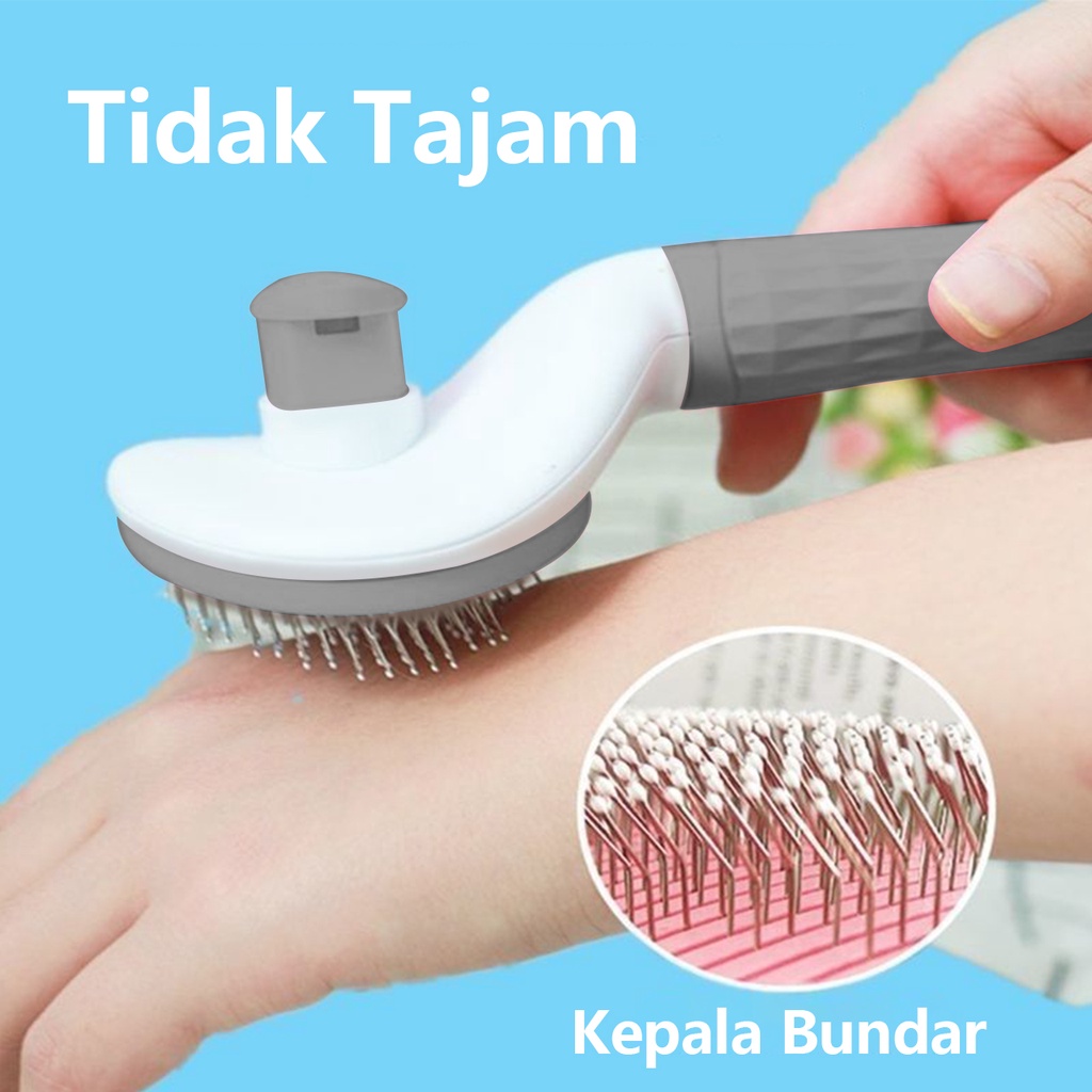 Pet’ oPedia  Sisir Sikat Slicker Bulu Rambut Anjing Kucing Pet Brush Comb Grooming Sisir Kucing Murah