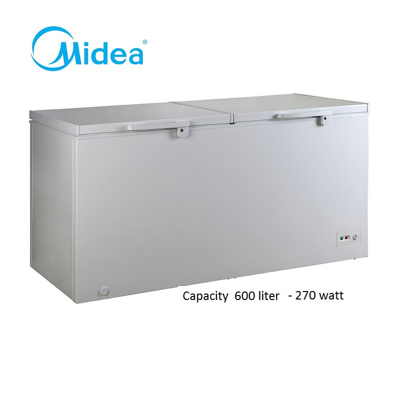 MIDEA MDRC-698FZG- CHEST FREEZER 2 PINTU -600 LITER-FREZER BOX