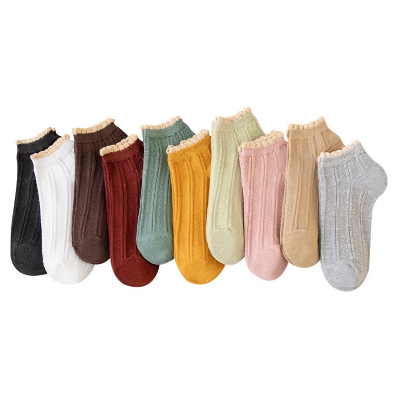 ❀ Chingu ❀ KK008 Kaos Kaki (Tanpa Kemasan) Wanita Tipis Pendek Semata Kaki Renda Fashion Korea Women Sock Import Murah