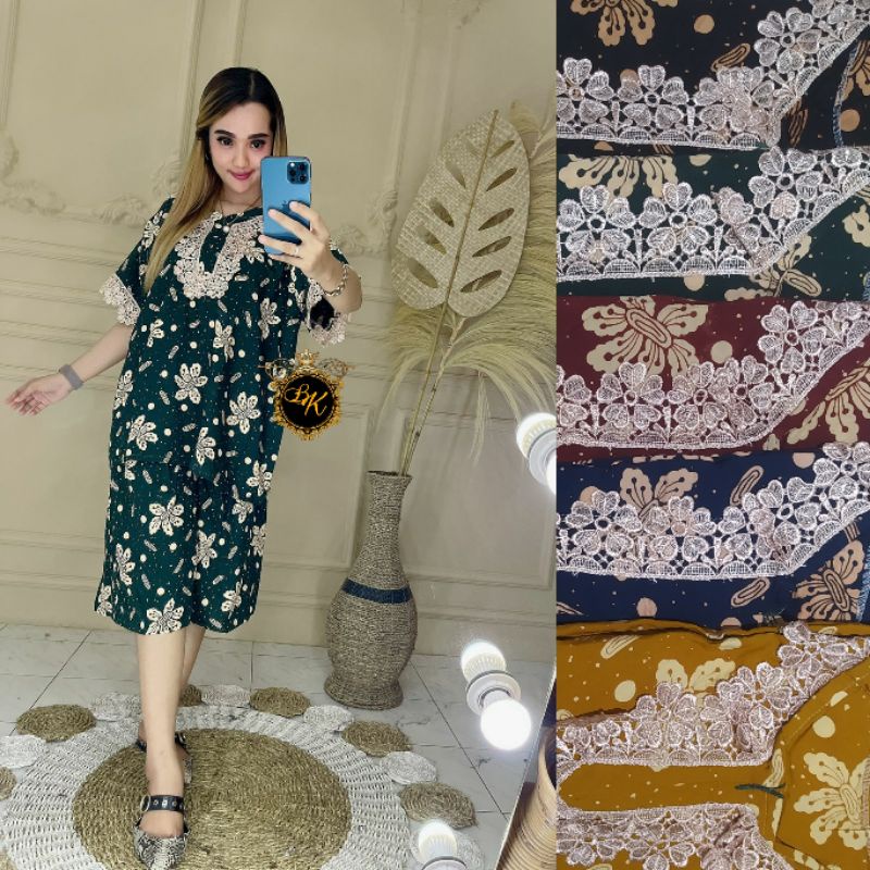 Setelan Kulot Jumbo Ld 140 | Setelan Renda Arabian | One Set Arabian | Setcel Wanita-2