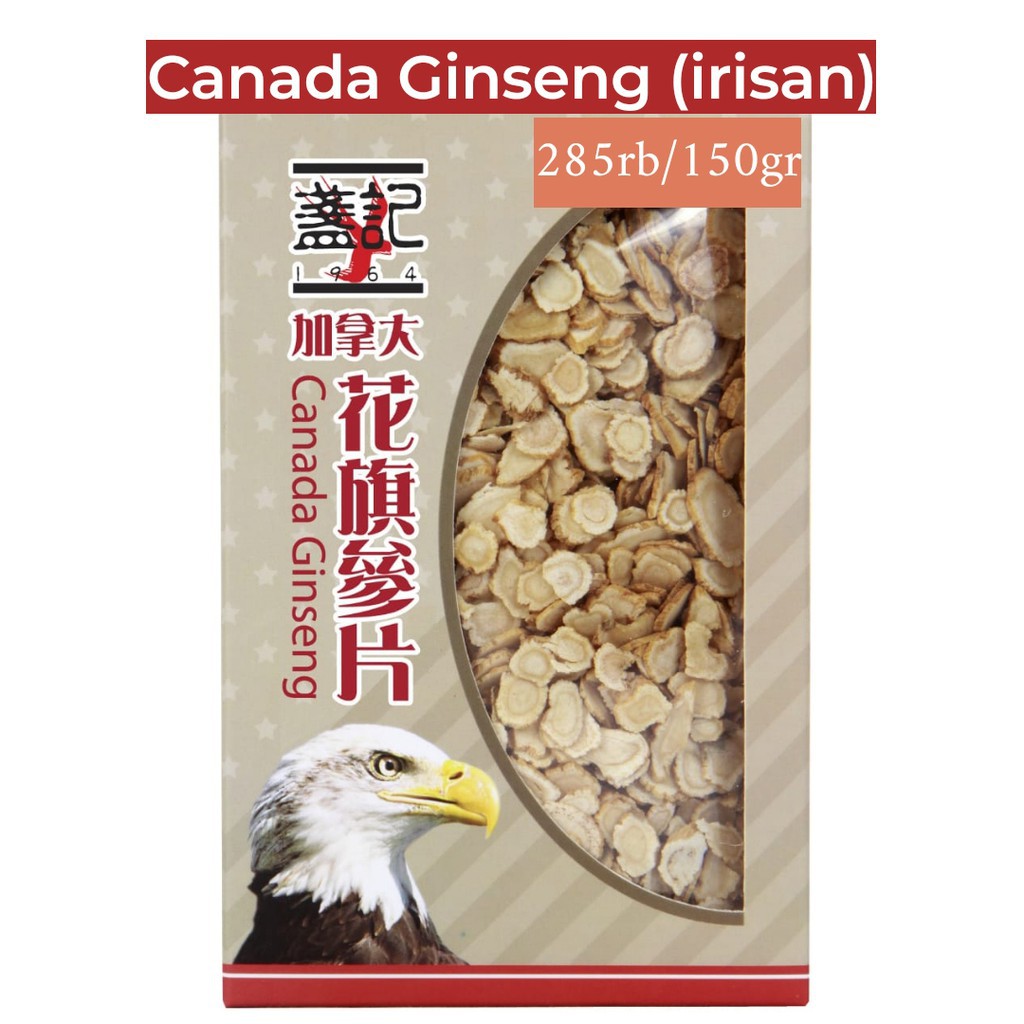 

premium Canada Ginseng (Sliced/irisan) yongsem / hua qi shen / panax ginseng