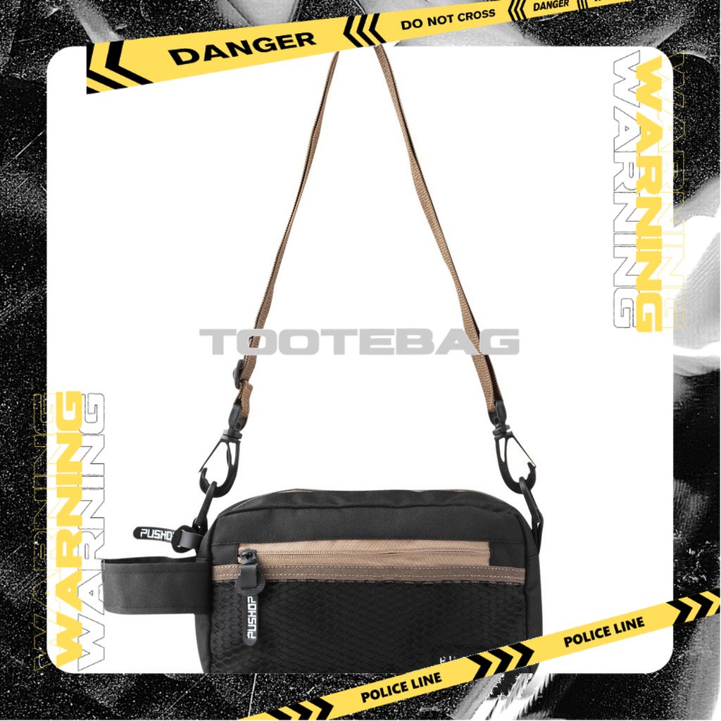 tootebag - Tas Selempang Mini Handbag Jaring Pushop Heja Casual - Man Bag