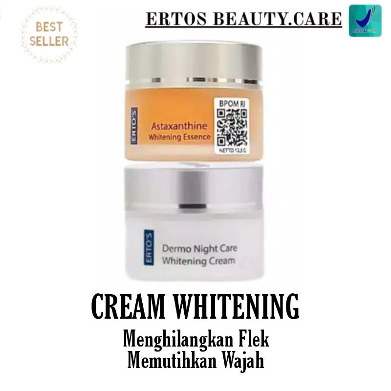 Cream Pemutih 2in1 Ertos Krim Siang Malam Whitening Original Bpom Krim Wajah Ertos Indonesia