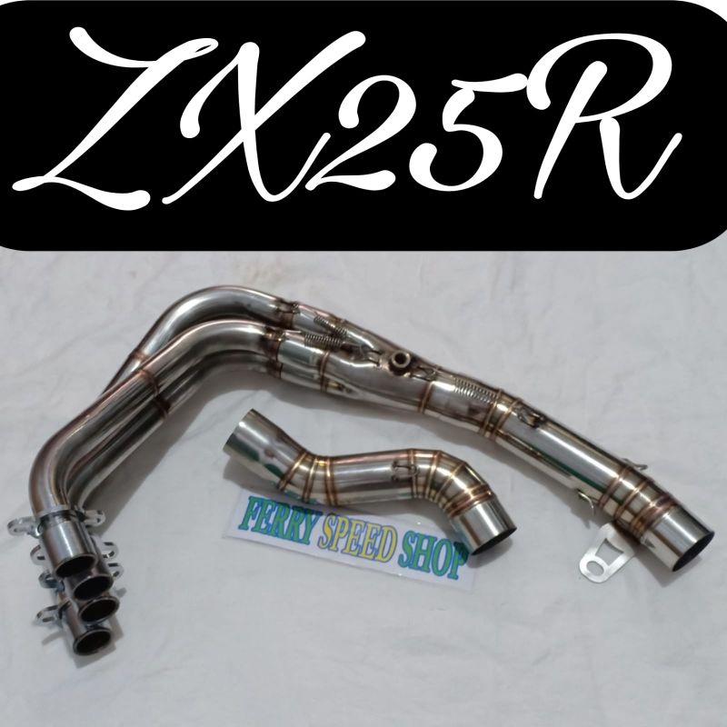 Leher knalpot racing stenlis zx25r / header knalpot zx25r zx 25r - pipa knalpot racing zx25r