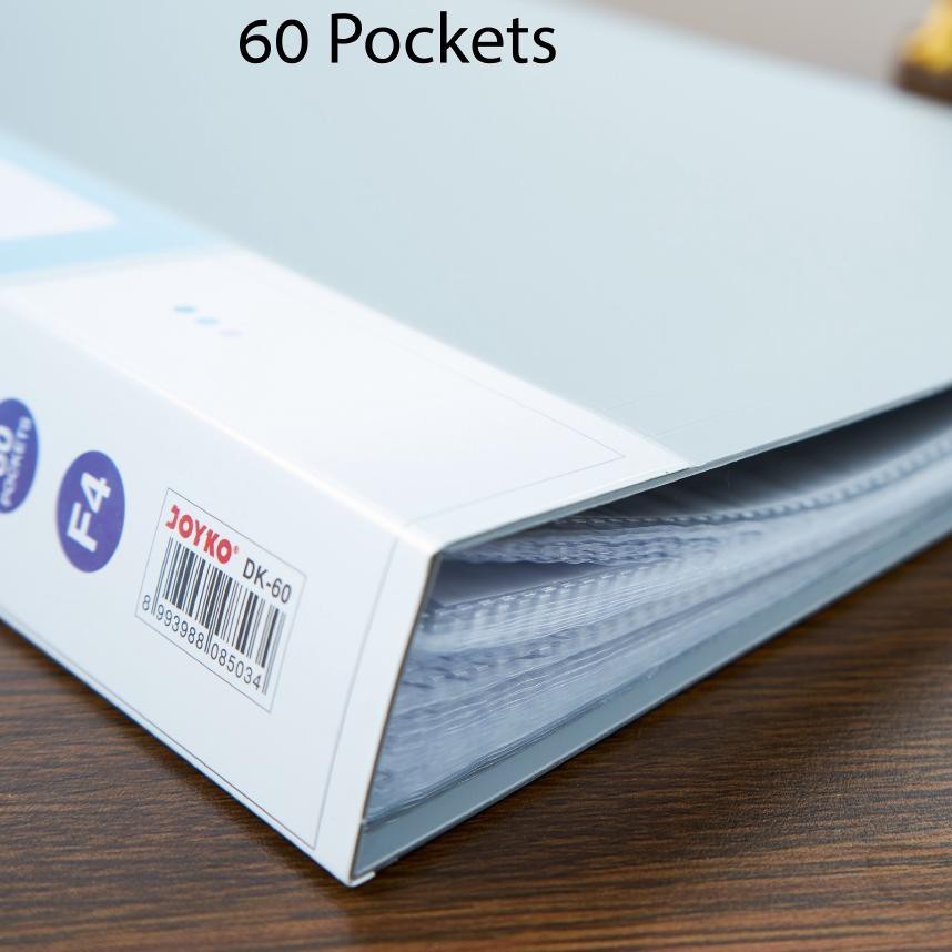 

BAYAR DI TEMPAT Document Keeper Clear Holder Joyko DK-60 F4 60 Sheet Pocket BEST SELLER!!!