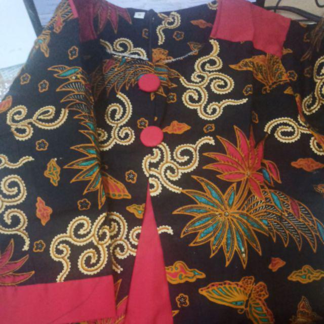 Couple Blus Blouse Atasan Batik Wanita Bolero Marina