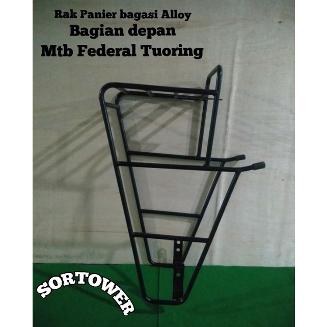 RAK PANNIER / RAK BAGASI TOURING HOLLOW SEPEDA MTB FEDERAL BAGIAN DEPAN