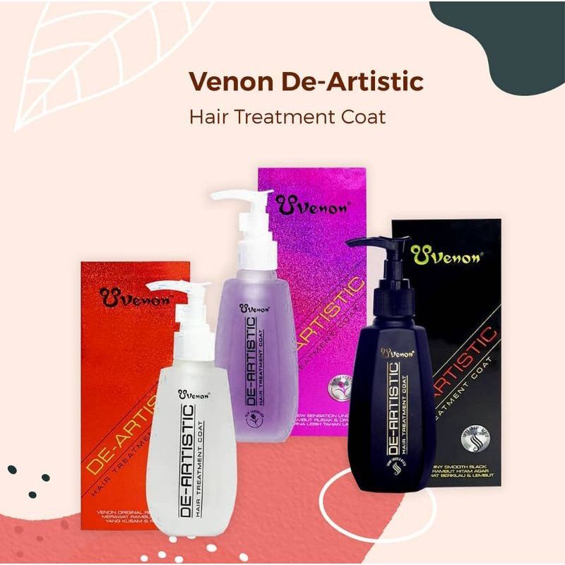 VENON Vitamin Rambut-Uvenon vit rambut Ungu-merah-hitam