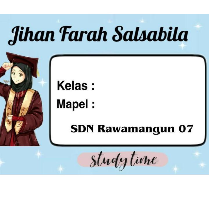 

GuC♫ (ISI 50 PCS) STICKER BUKU SEKOLAH CUSTOM //Bestseller