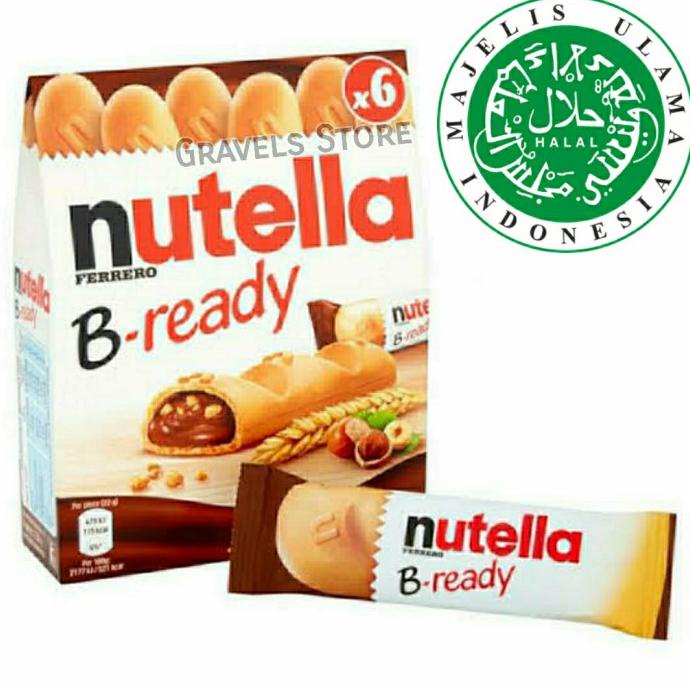 

[132gr] Ferrero Nutella B-Ready HALAL - B Ready BReady Wafer Hazelnut